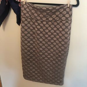 LULAROE PATTERNED PENCIL SKIRT, Size S
